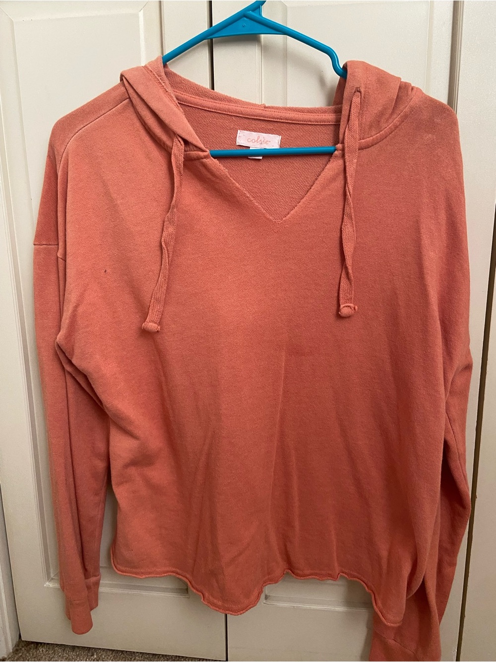 Colsie Women's Dusty Rose Pullover Hoodie